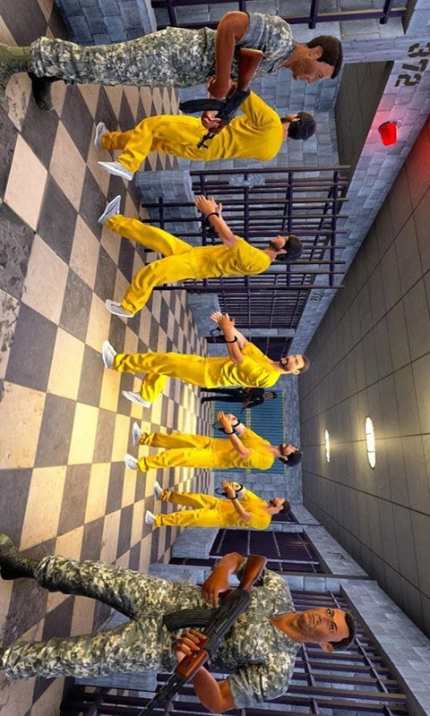 模拟武装押解囚犯 1