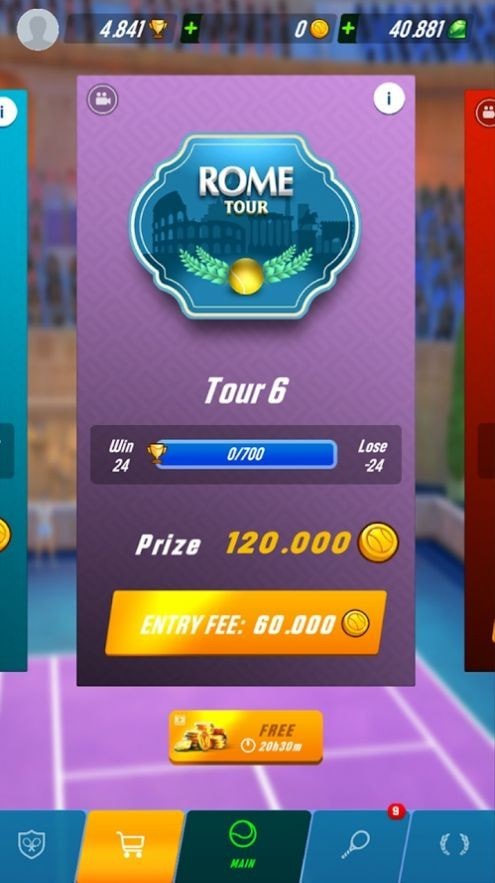 网球之星终极碰撞游戏安卓版 1