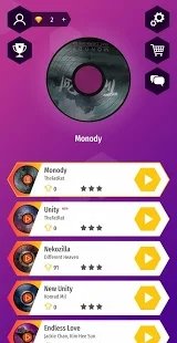 跳舞跳瓷砖球游戏 1