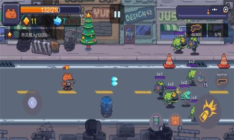 可爱猫咪大战强力僵尸游戏 2