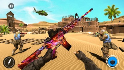 真正的枪战射击 1