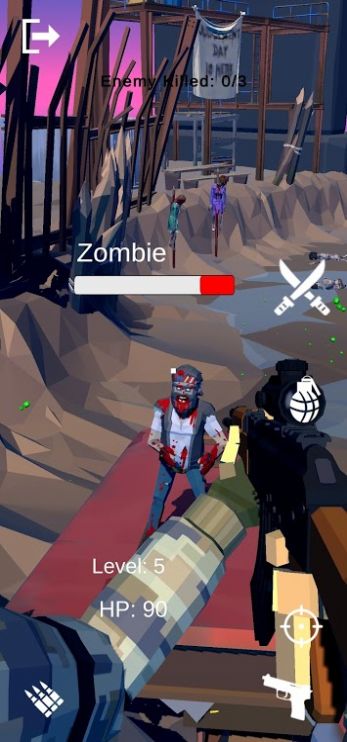 枪杀僵尸入侵防御 1