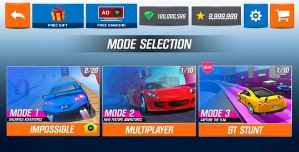 顶级赛车特技游戏 1