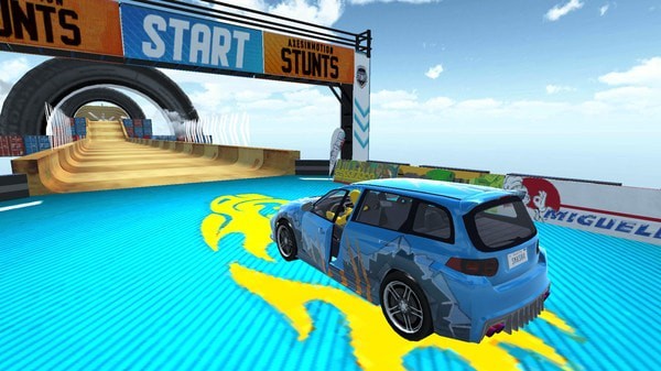 蜘蛛侠斜坡赛车游戏 1