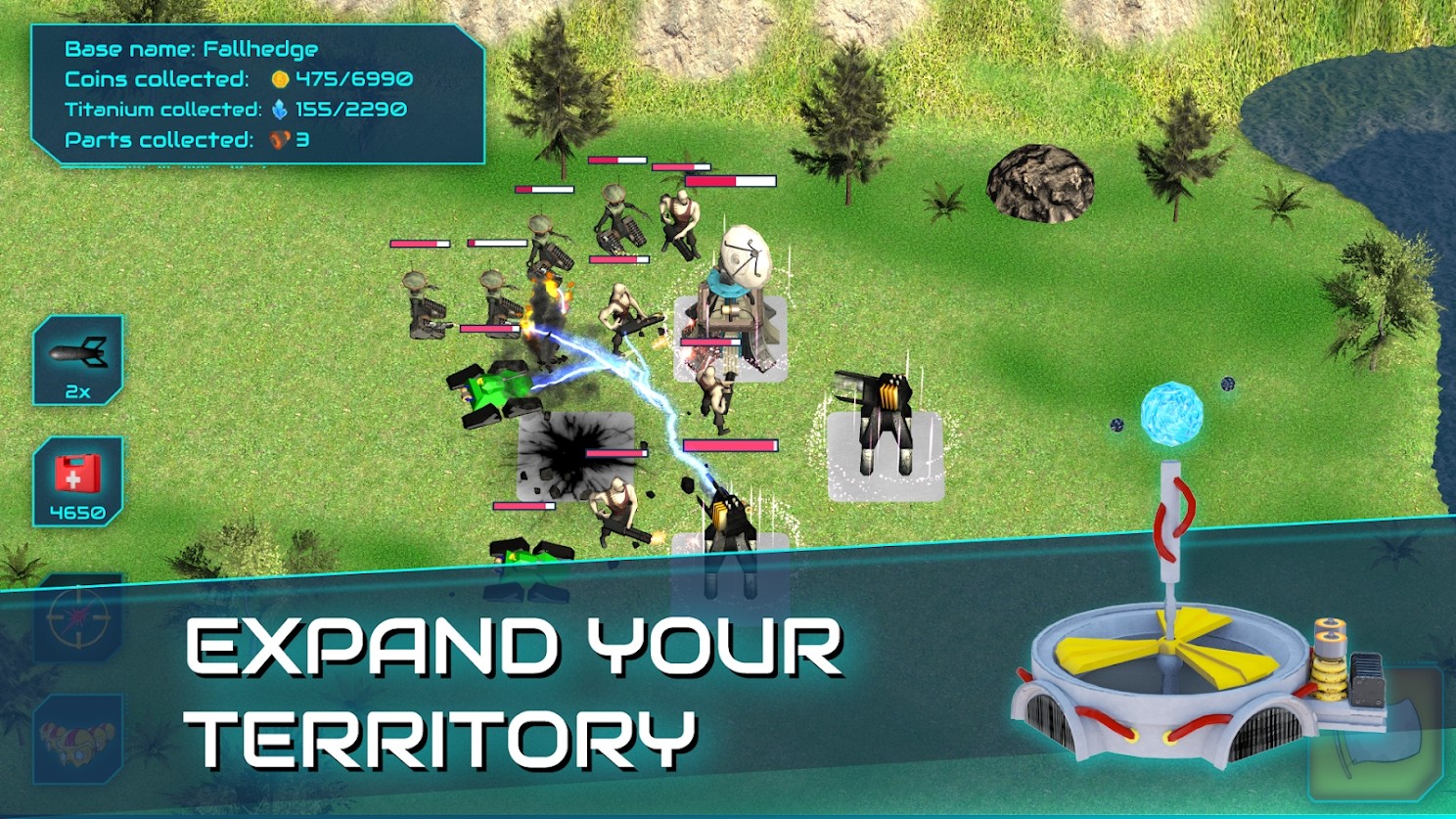 巨石基地防御游戏 1