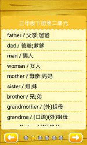 小学生英语单词表 1