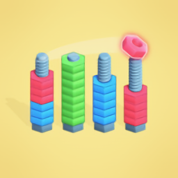 螺母排序拼图游戏