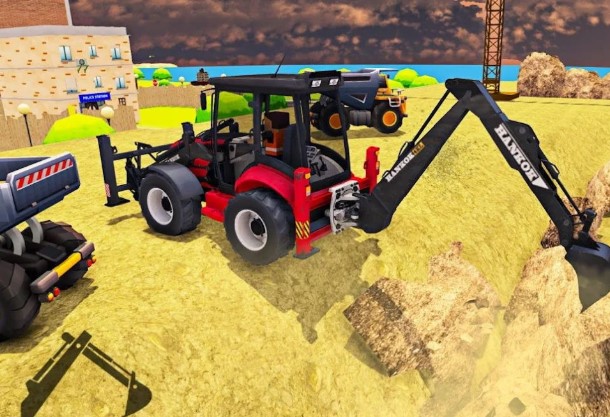 建筑挖掘机模拟施工 1