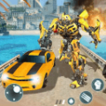 变形机器人3d城市保护战游戏