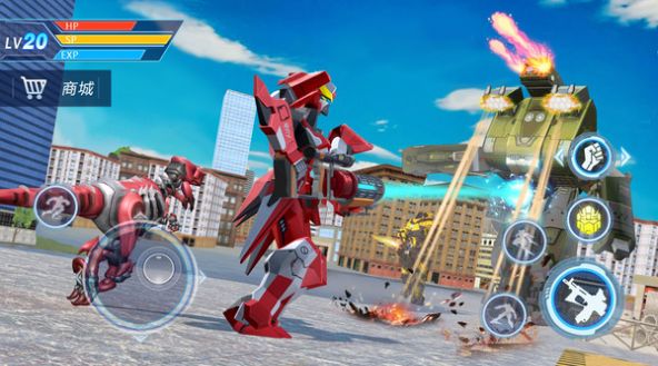 暴风铠甲出击鲨鱼机器人 1