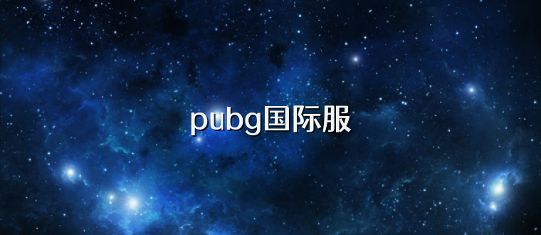 pubg国际服