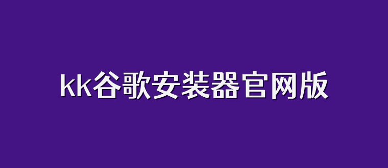 kk谷歌安装器官网版