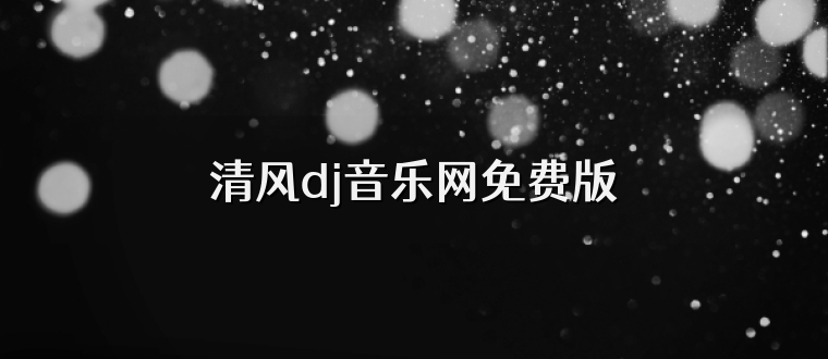 清风dj音乐网免费版