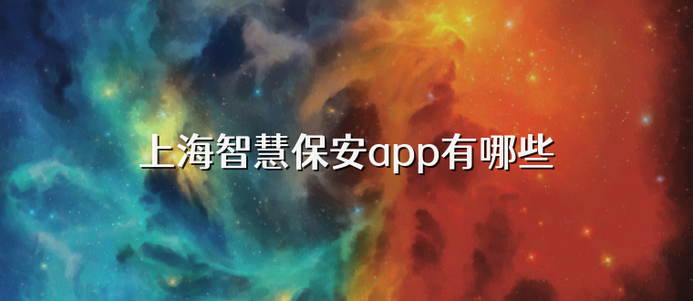 上海智慧保安app有哪些