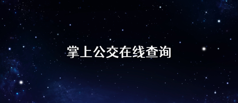 掌上公交在线查询