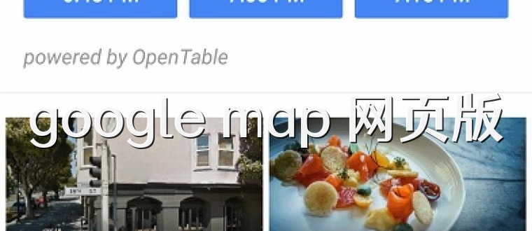 google map 网页版