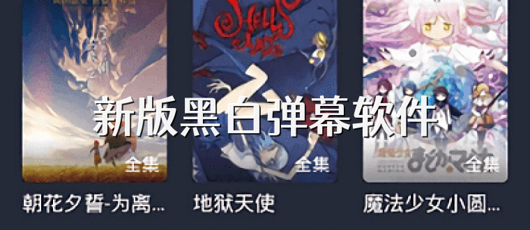 新版黑白弹幕软件