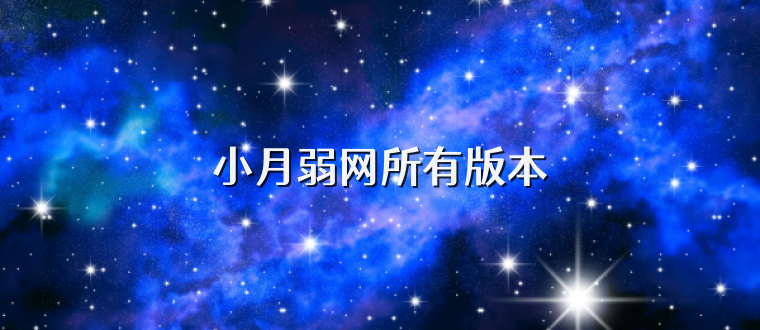 小月弱网所有版本