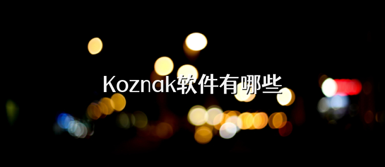 Koznak软件有哪些