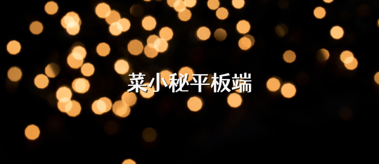 菜小秘平板端