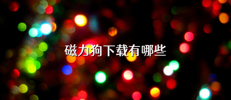磁力狗下载有哪些