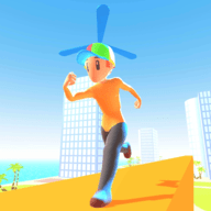 直升机小子跑酷游戏