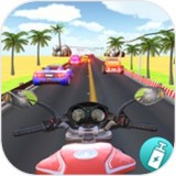 公路摩托车赛车手游戏
